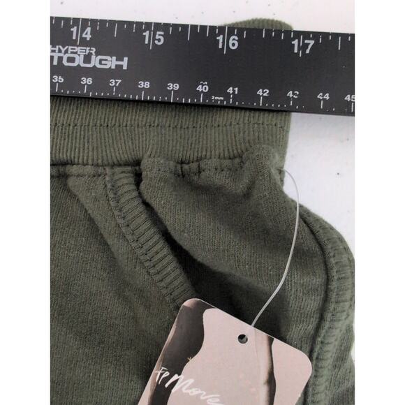 Free People Sting Like A Bee Shorts Women L Pull On Secret Moss Color New - Picture 7 of 9